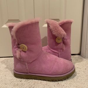 Pink Bailey button Uggs